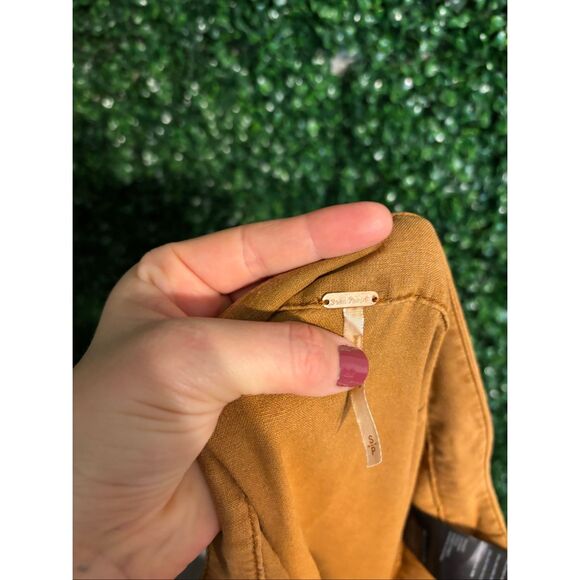 Free People Celine’s Wrap Skirt Sz Small Ruffle Midi in Pumpkin Spice - Picture 6 of 11